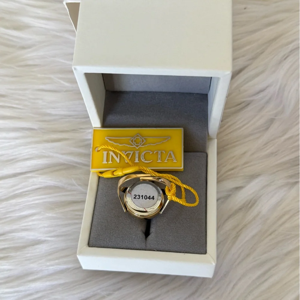Invicta Angel Ring Watch Gold Tone Women’s 17.5mm Model 44482 - Picture 3 of 6